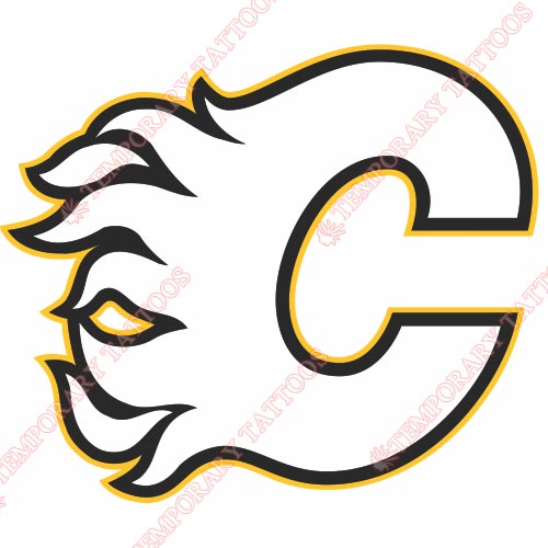 Calgary Flames Customize Temporary Tattoos Stickers NO.100